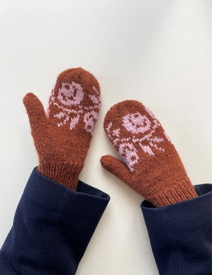 Rosie Mittens | vintage Muster aus Tynn Peer Gynt und Tynn Silk Mohair von Sandnes Garn