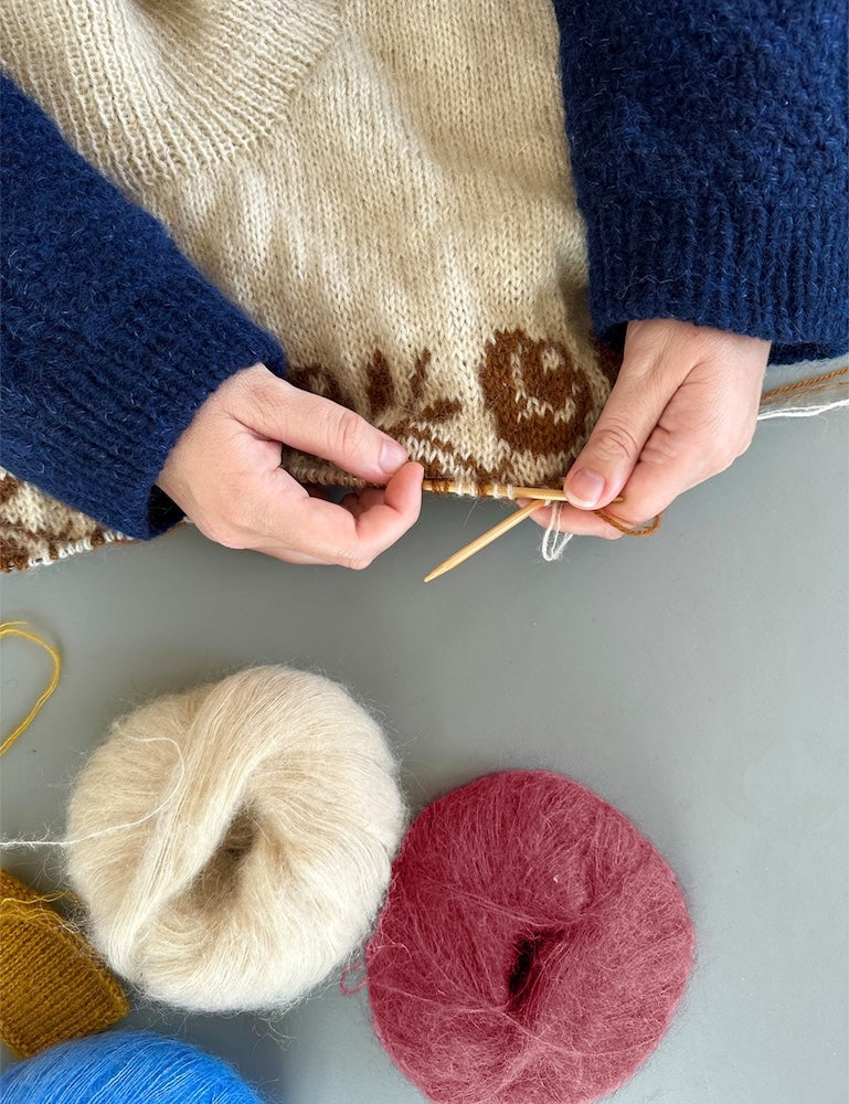 Leknit Rosie Sweater aus Tynn Peer Gynt und Tynn Silk Mohair von Sandnes Garn 9