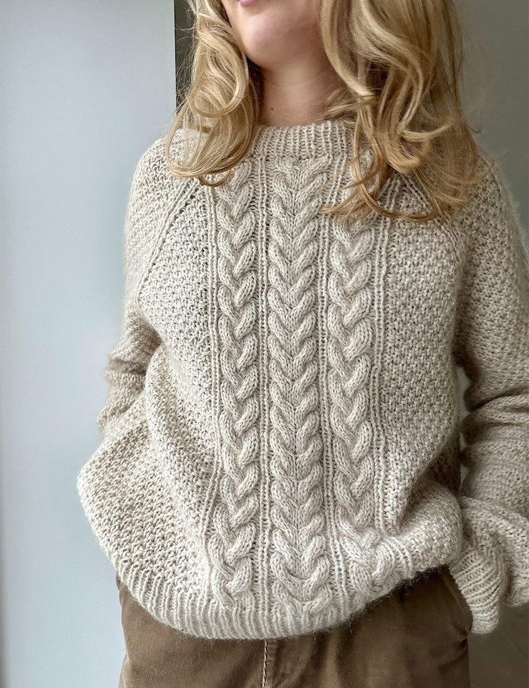 LeKnit Siri Sweater aus Kos von Sandnes Garn in marzipan 4