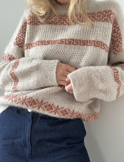 Terracotta Sweater | Keramik Muste aus Tynn Peer Gynt und Tynn Silk Mohair von Sandnes Garn