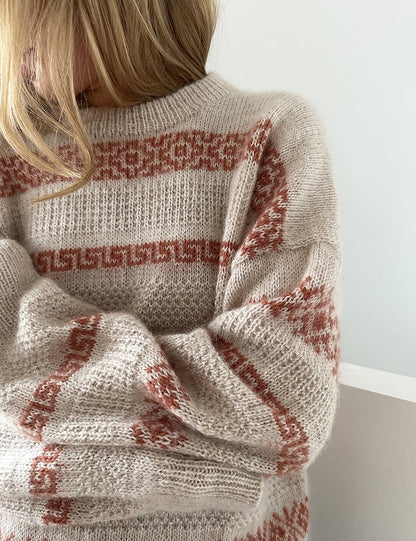 Terracotta Sweater | Keramik Muste aus Tynn Peer Gynt und Tynn Silk Mohair von Sandnes Garn