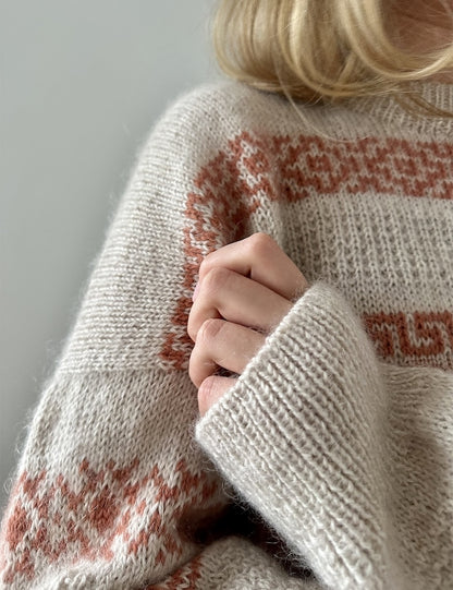 Terracotta Sweater | Keramik Muste aus Tynn Peer Gynt und Tynn Silk Mohair von Sandnes Garn