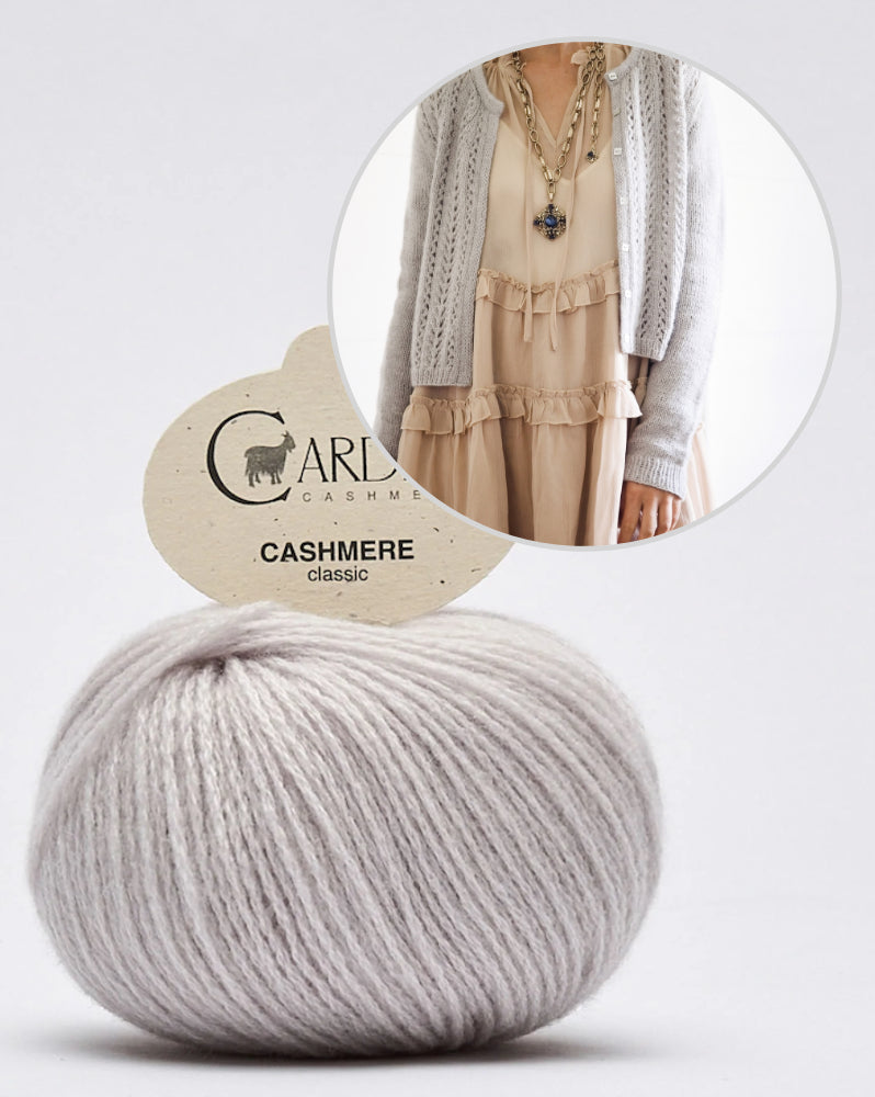 Leonie Cardigan | romantisch und weich aus Classic Cashmere von Cardiff