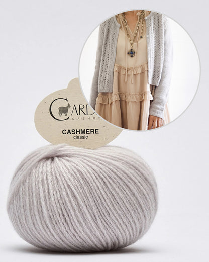 Leonie Cardigan | romantisch und weich aus Classic Cashmere von Cardiff