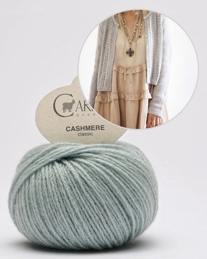 Leonie Cardigan | romantisch und weich aus Classic Cashmere von Cardiff