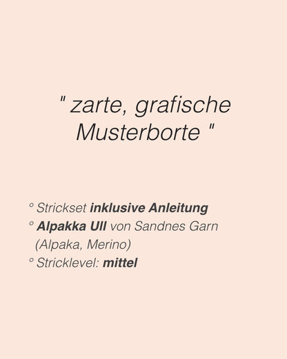 Lettie Tuch | grafisches Muster aus Alpakka Ull von Sandnes Garn
