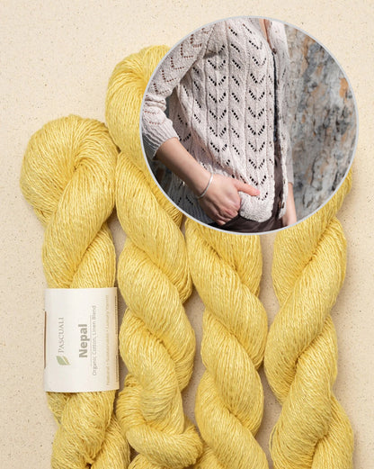 Light Drift Cardigan | luftiges Lochmuster aus Nepal von Pascuali