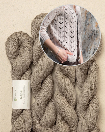 Light Drift Cardigan | luftiges Lochmuster aus Nepal von Pascuali
