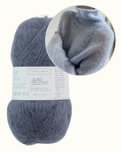 Light Loop kõrge kaelus | pehme ja vaba Le Petit Silk & Mohair’st, tootjalt Biches & Bûches