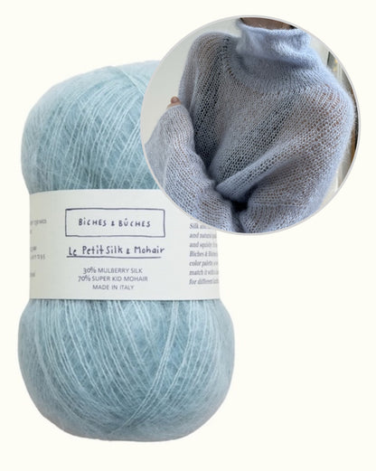 Light Loop kõrge kaelus | pehme ja vaba Le Petit Silk & Mohair’st, tootjalt Biches & Bûches