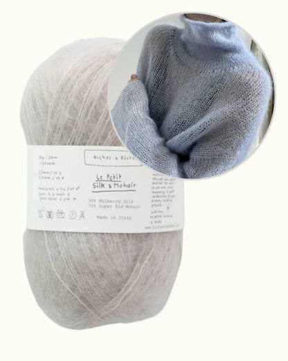 Light Loop kõrge kaelus | pehme ja vaba Le Petit Silk & Mohair’st, tootjalt Biches & Bûches