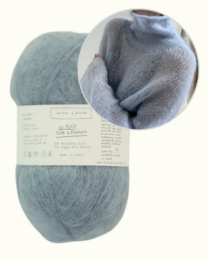 Light Loop kõrge kaelus | pehme ja vaba Le Petit Silk & Mohair’st, tootjalt Biches & Bûches