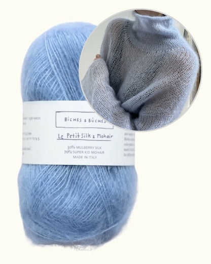 Light Loop kõrge kaelus | pehme ja vaba Le Petit Silk & Mohair’st, tootjalt Biches & Bûches