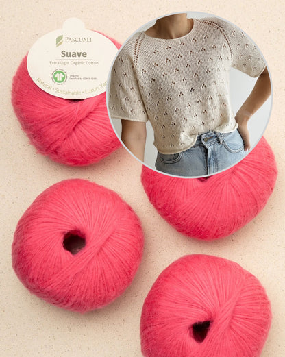 Lillie Tee | zartes Lochmuster aus Suave von Pascuali