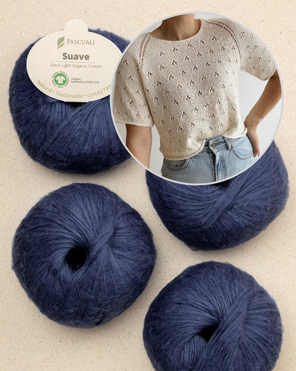Lillie Tee | zartes Lochmuster aus Suave von Pascuali
