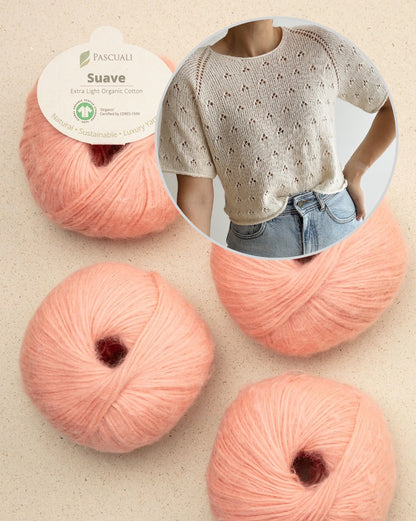 Lillie Tee | zartes Lochmuster aus Suave von Pascuali
