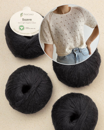 Lillie Tee | zartes Lochmuster aus Suave von Pascuali