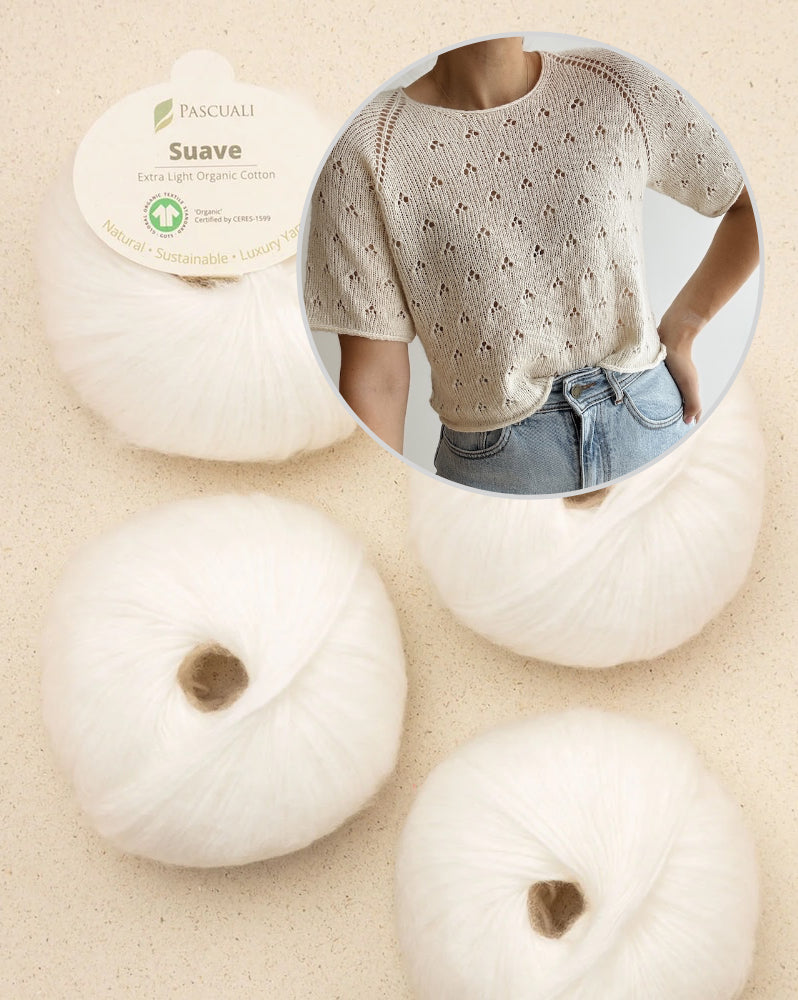 Lillie Tee | zartes Lochmuster aus Suave von Pascuali
