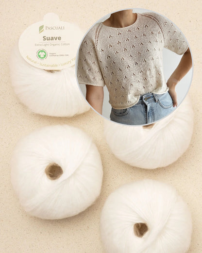 Lillie Tee | zartes Lochmuster aus Suave von Pascuali
