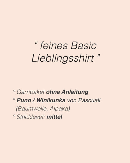 Linar Tee | zartes Basic Tee aus Puno von Pascuali