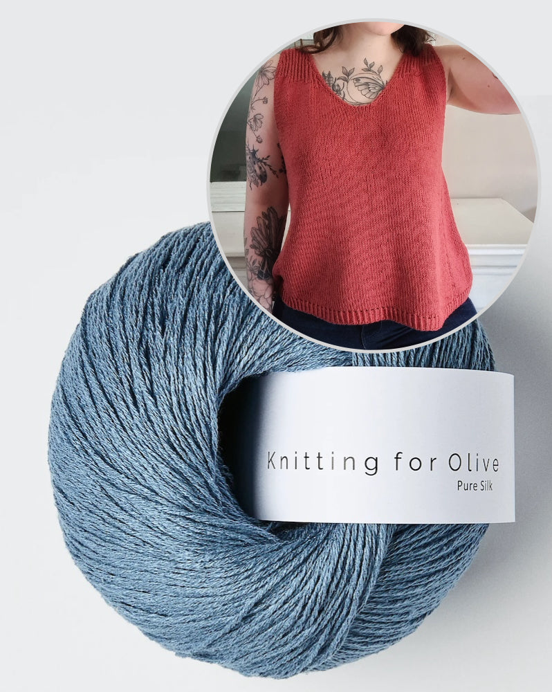 Liserne Top | feine A-Linie aus Pure Silk von Knitting for Olive