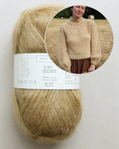 Listopera Sweater | zachte blouse van Le Gros Silk & Mohair van Biches & Bûches