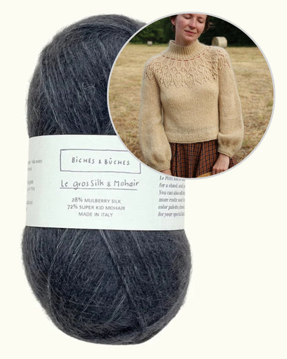 Listopera Sweater | zachte blouse van Le Gros Silk & Mohair van Biches & Bûches