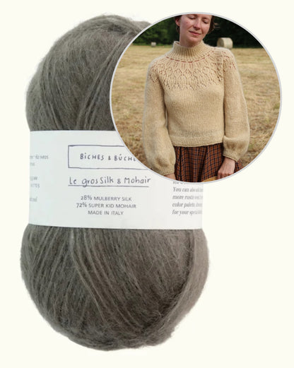 Listopera Sweater | zachte blouse van Le Gros Silk & Mohair van Biches & Bûches