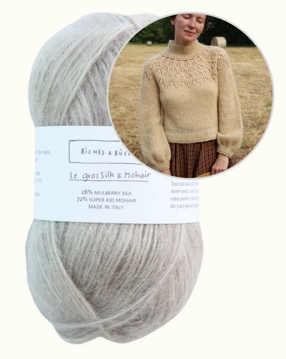 Listopera Sweater | zachte blouse van Le Gros Silk & Mohair van Biches & Bûches