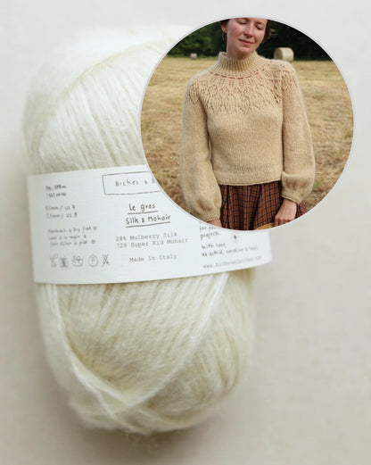 Listopera Sweater | zachte blouse van Le Gros Silk & Mohair van Biches & Bûches