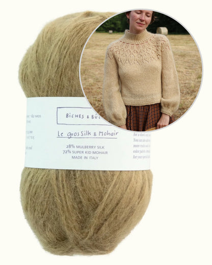 Listopera Sweater | zachte blouse van Le Gros Silk & Mohair van Biches & Bûches
