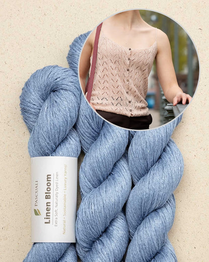 Little Drift Top | romantisch in feinem Muster aus Linen Bloom von Pascuali