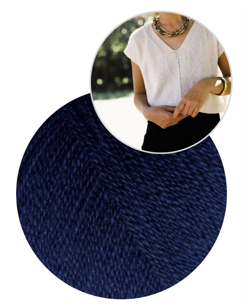 Little Something Tee von Minimi Knit Design aus Cashmere Lace von Gepard Garn 14
