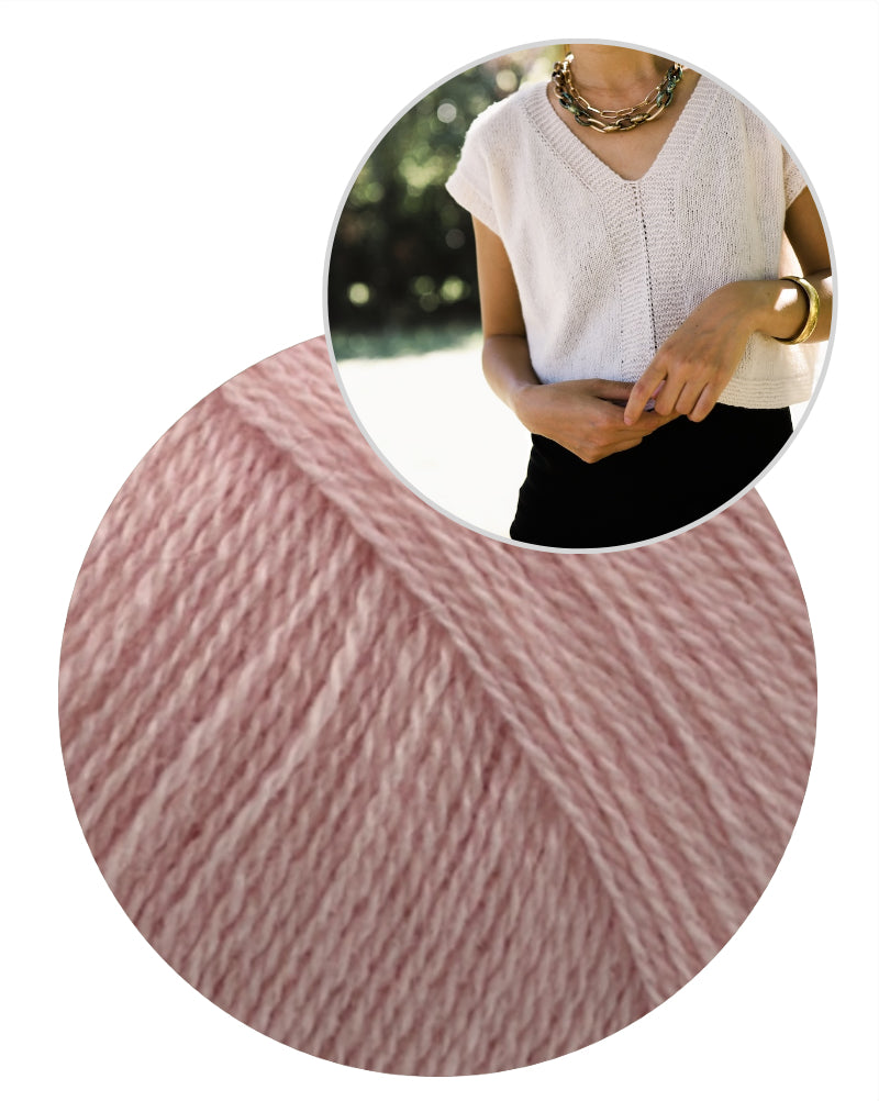 Little Something Tee von Minimi Knit Design aus Cashmere Lace von Gepard Garn 13