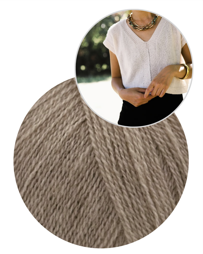 Little Something Tee von Minimi Knit Design aus Cashmere Lace von Gepard Garn 11