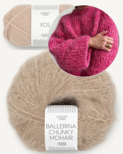 Lola Sweater | kuschelig und oversize aus Kos und Ballerina Chunky Mohair