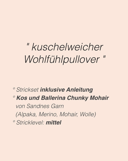 Lola Sweater | kuschelig und oversize aus Kos und Ballerina Chunky Mohair