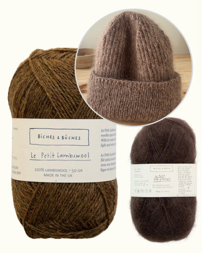 London-pipo | Peruspipo langoista Le Petit Lambswool ja Le Petit Silk & Mohair, valmistajat Biches & Bûches