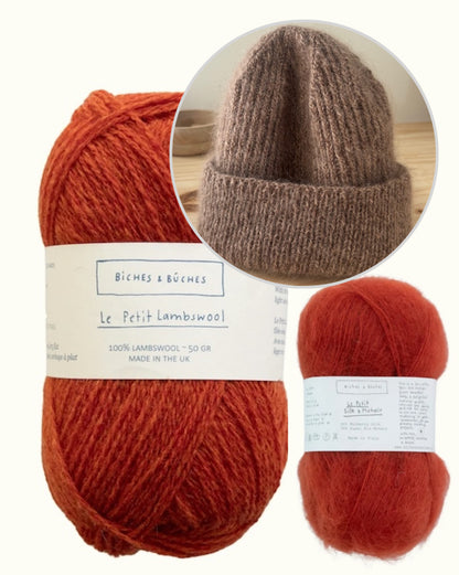 London-pipo | Peruspipo langoista Le Petit Lambswool ja Le Petit Silk & Mohair, valmistajat Biches & Bûches