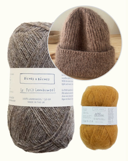 London-pipo | Peruspipo langoista Le Petit Lambswool ja Le Petit Silk & Mohair, valmistajat Biches & Bûches