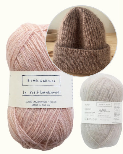 London-pipo | Peruspipo langoista Le Petit Lambswool ja Le Petit Silk & Mohair, valmistajat Biches & Bûches