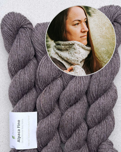 Fleur de prairie en boucle | simple avec un beau motif en Alpaca Fino de Pascuali 