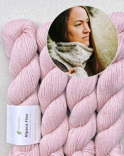 Fleur de prairie en boucle | simple avec un beau motif en Alpaca Fino de Pascuali 