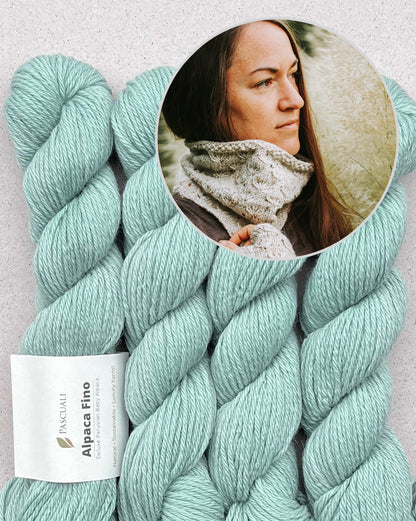 Fleur de prairie en boucle | simple avec un beau motif en Alpaca Fino de Pascuali 