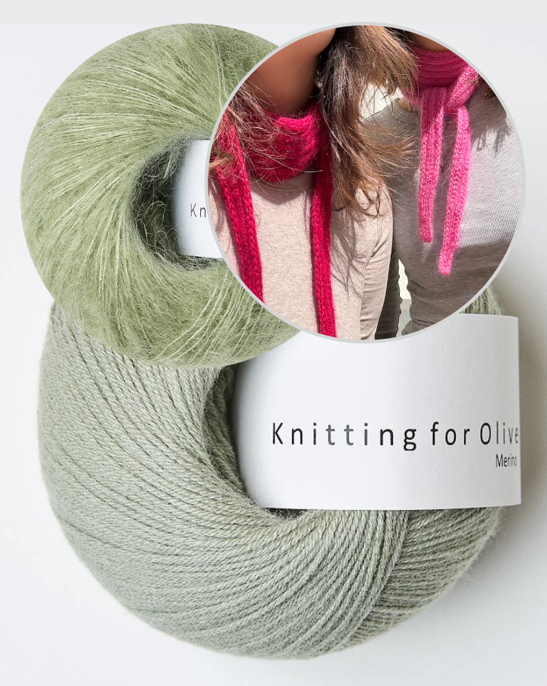 Wemadewardrobe Lotta Scarf Light mit Merino und Soft Silk Mohair von Knitting for Olive 16