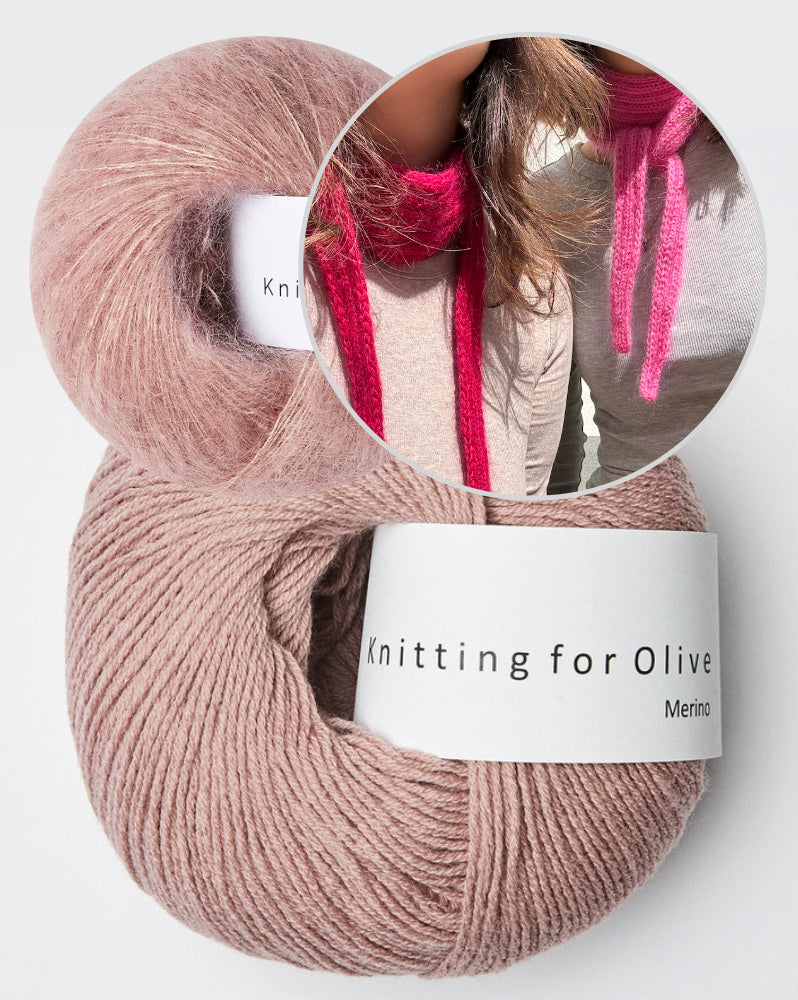 Wemadewardrobe Lotta Scarf Light mit Merino und Soft Silk Mohair von Knitting for Olive 17