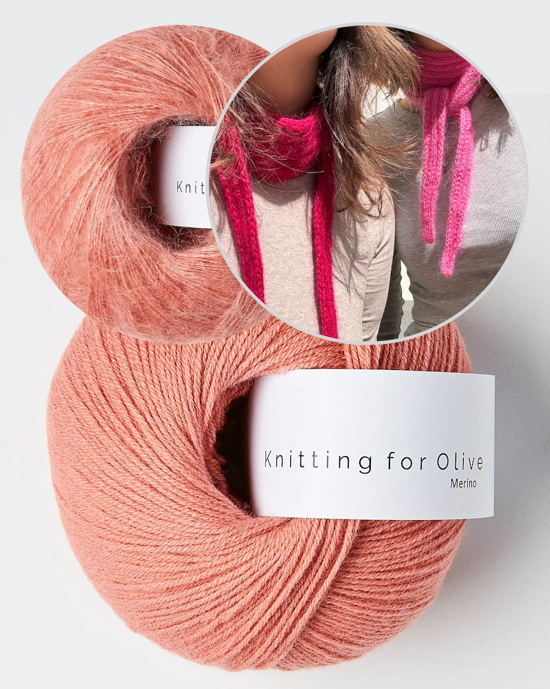 Wemadewardrobe Lotta Scarf Light mit Merino und Soft Silk Mohair von Knitting for Olive 15