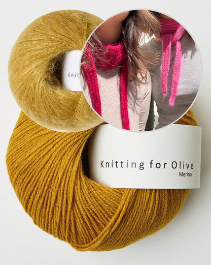 Wemadewardrobe Lotta Scarf Light mit Merino und Soft Silk Mohair von Knitting for Olive 11