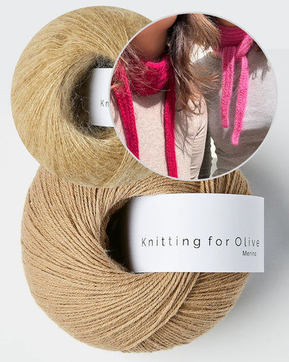 Wemadewardrobe Lotta Scarf Light mit Merino und Soft Silk Mohair von Knitting for Olive 14