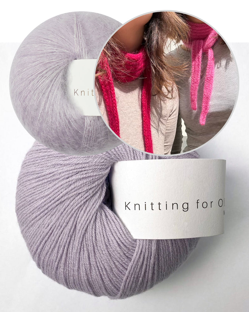 Wemadewardrobe Lotta Scarf Light mit Merino und Soft Silk Mohair von Knitting for Olive 12